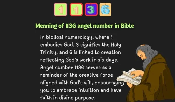 Meaning of angel number 1136 in bible